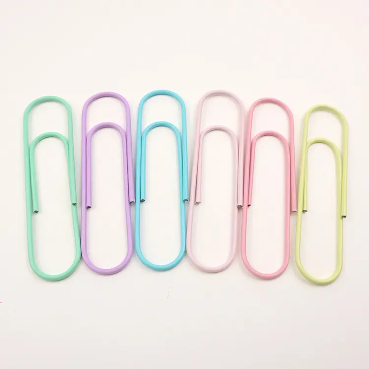 Colorful paper clips big size 3.9inch
