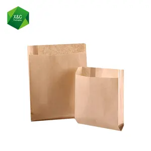 Sachets en papier pour aliments frit, pièces, emballage pour aliments, Fast food, sacs de collations