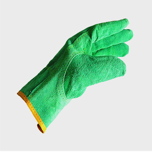 Verde 10 "pulgadas <span class=keywords><strong>Buffalo</strong></span> Dring Guantes de trabajo de cuero de vaca Guantes de jardín - Product Image 2