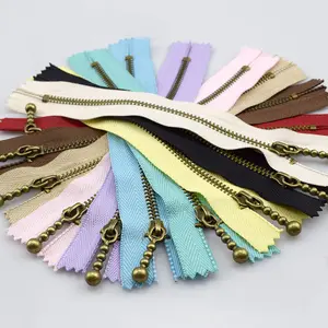 Pour Deepeel A4-15 3 #15cm/20cm/30cm accessoires <span class=keywords><strong>de</strong></span> vêtement en métal Bronze sacs avec fermetures à glissière pour vêtements - Product Image 1
