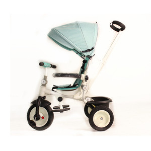 El Mejor <span class=keywords><strong>Triciclo</strong></span> Inteligente para Bebés de 1 Año/<span class=keywords><strong>Triciclo</strong></span> Plegable 4 en 1 con Manillar/Ruedas de Goma Triciclos Verdes para Bebés en Venta - Product Image 2