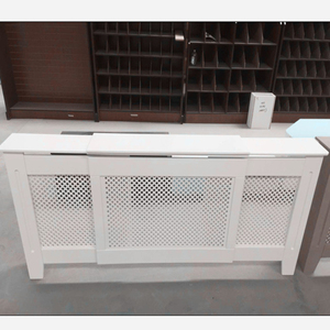 Cubierta ajustable para <span class=keywords><strong>radiador</strong></span>, cubierta para <span class=keywords><strong>radiador</strong></span> de pared pintada en <span class=keywords><strong>blanco</strong></span> - Product Image 3