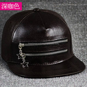 Sales promotion snapback cap with metal zipper decoration. Simple cap. - Product Image 2