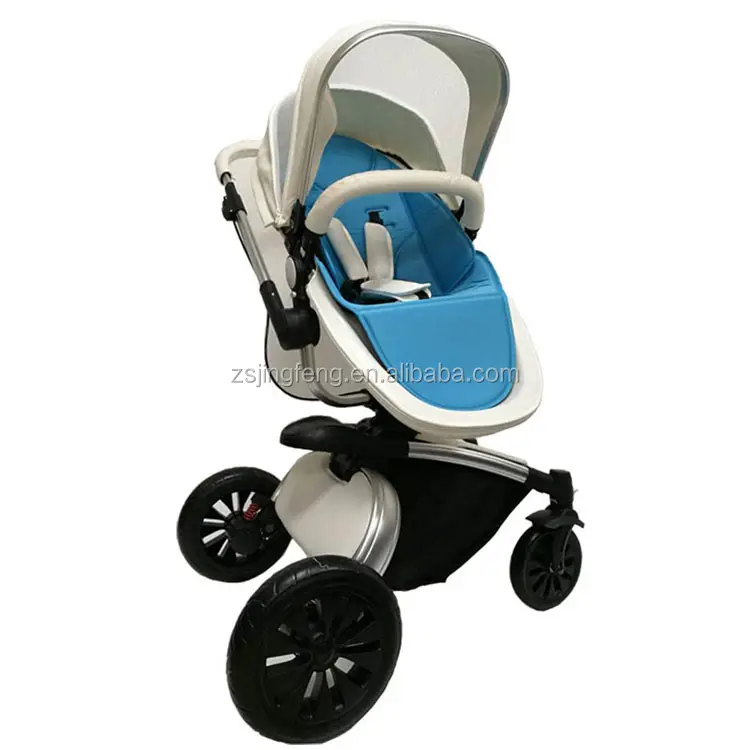 EN1888 CE Genehmigt Baby Kinderwagen Neue Design Pu Leder Ei Form 360 Rotation Kinderwagen Für Baby