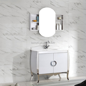 BONNYTM BN-8511 montado <span class=keywords><strong>en</strong></span> La Pared Tipo de Tradición Color <span class=keywords><strong>Blanco</strong></span> Mesa de <span class=keywords><strong>Tocador</strong></span> del Baño/Baño Gabinete Económico - Product Image 1