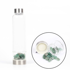 Pierres précieuses Cristal de quartz clair Bouteille d'élixir Graviers pour cadeau - Product Image 4