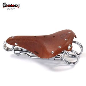 Sillín de bicicleta de cuero de vaca cómodo y duradero asiento de bicicleta de carretera deportivo colorido - Product Image 4