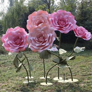 S-1007 bianco finestra grande grande gigante Super formato carta artificiale rosa fiore per <span class=keywords><strong>il</strong></span> matrimonio - Product Image 3
