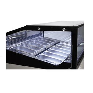 <span class=keywords><strong>Vitrine</strong></span> Réfrigérée Mobile <span class=keywords><strong>pour</strong></span> Glaces et Crèmes Glacées à Angle Droit avec Refroidissement par Air, 2 Portes - Product Image 3