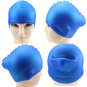 سيليكون عالي الجودة تصميم قبعة السباحة الخاصة بك لسباقات الشباب - Product Image 6