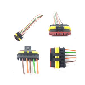 De accesorios automotrices AMP 1, 2, <span class=keywords><strong>3</strong></span>, 4, 5, 6 pin conector impermeable arnés de alambre - Product Image 6