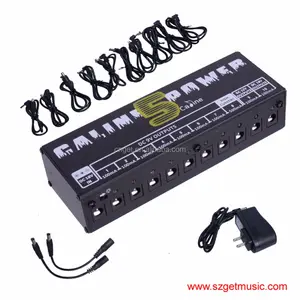 Caline CP-05 US Cắm Guitar Cung Cấp Năng Lượng Cho Bàn Đạp Hiệu Ứng Với Đèn LED Xanh Đen