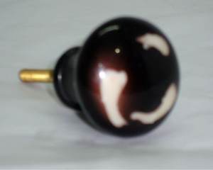 Boutons en céramique de couleur glaçure poignée d'armoire de tiroir tire bouton de porte en résine - Product Image 1