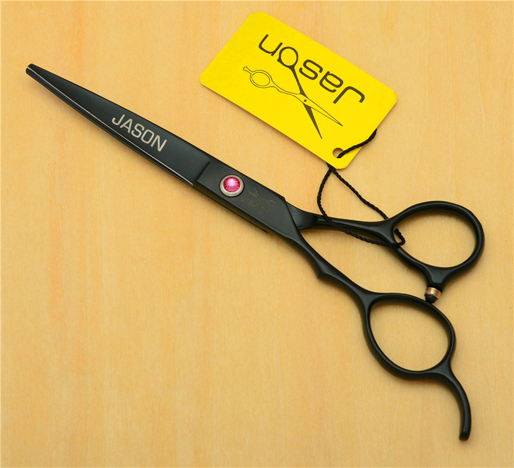 Professionelle Friseurschere Aus Japan – 440C Edelstahl, 6 Zoll (ca. 15 Cm), Schwarz, Scharf & Verstellbar
