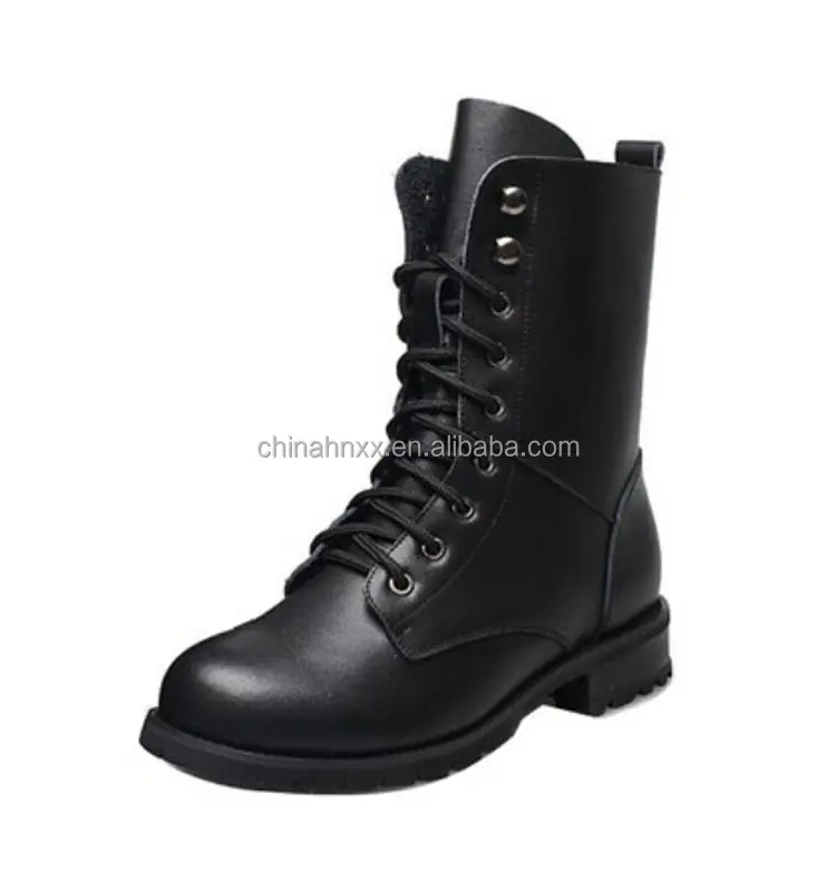 Chaude météo combat bottes/bottes de sécurité en cuir hommes vente