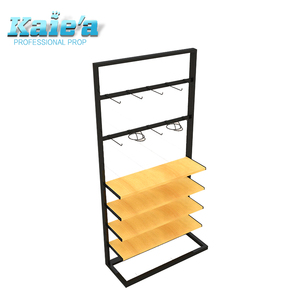 Wood <strong>hanging</strong> clothes gondola <strong>shelf</strong> for supermarket equipment wooden <strong>product</strong> <strong>display</strong> gondola supermarket shelves - Product Image 4