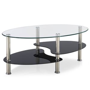 <span class=keywords><strong>Tavolino</strong></span> da Caffè Ovale <span class=keywords><strong>in</strong></span> <span class=keywords><strong>Vetro</strong></span> Temperato Colorato per <span class=keywords><strong>Soggiorno</strong></span> - Product Image 3
