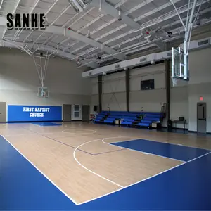 Salle de sport avec Structure prédécoupée en acier, éclairage d'extérieur, salle de basket-ball, stade de Football