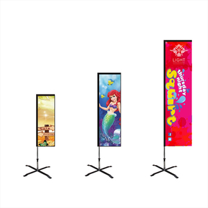 Tùy Chỉnh Logo Và Hình Dạng Thiết Kế Vải Quảng Cáo Bãi Biển Cờ Biểu Ngữ - Product Image 4