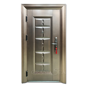 Porta di Sicurezza in Acciaio <span class=keywords><strong>a</strong></span> <span class=keywords><strong>Due</strong></span> <span class=keywords><strong>Ante</strong></span> di Alta Qualità per Ingresso Villa, Design Insonorizzato in Rame di Lusso - Product Image 3
