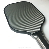 Pagaie de Pickleball thermoformée en fibre de carbone 3K injectée en mousse de bord chinois de 2025 Offre Spéciale avec surface en carbone 3K et friction minuscule