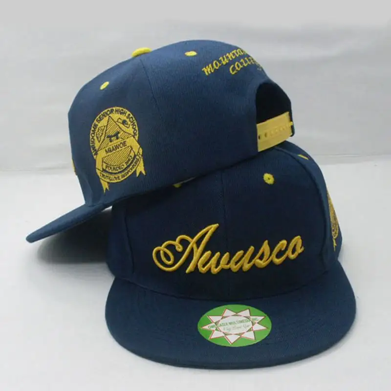 High Grade Custom Made 6 Tampas Do Painel 3D Letras Bordado Personalizado Snapback Chapéus Com Etiqueta da Cor