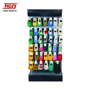 Custom sports shop retail golf ball gloves display rack/gloves display stand/hanging product rack display