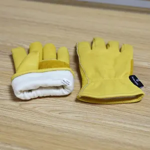Guante de trabajo sin forro o Thinsulate, piel de Deerskin, de cuero mecanizado - Product Image 1