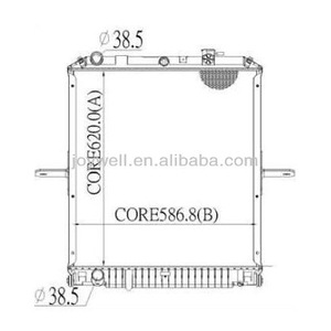 Système de refroidissement de moteur de camion à radiateur, pièces de rechange pour ISZ TYPE N - Product Image 1