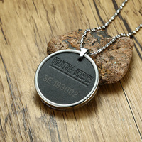 Nouvelle mode en acier titane pour homme en cristal quantique pendentif collier