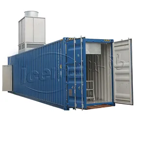 10 tấn Containerized Di Động Ice Sản Xuất Khối Máy