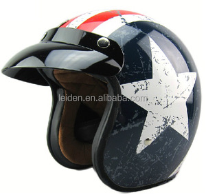 Motocicleta de la cara abierta del casco DOT CE aprobado casco yema 921 alemán campana estilo casco vintage - Product Image 3