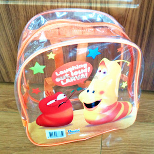 Claro promocional de pvc transparente mochilas para regalo de embalaje de juguete - Product Image 1
