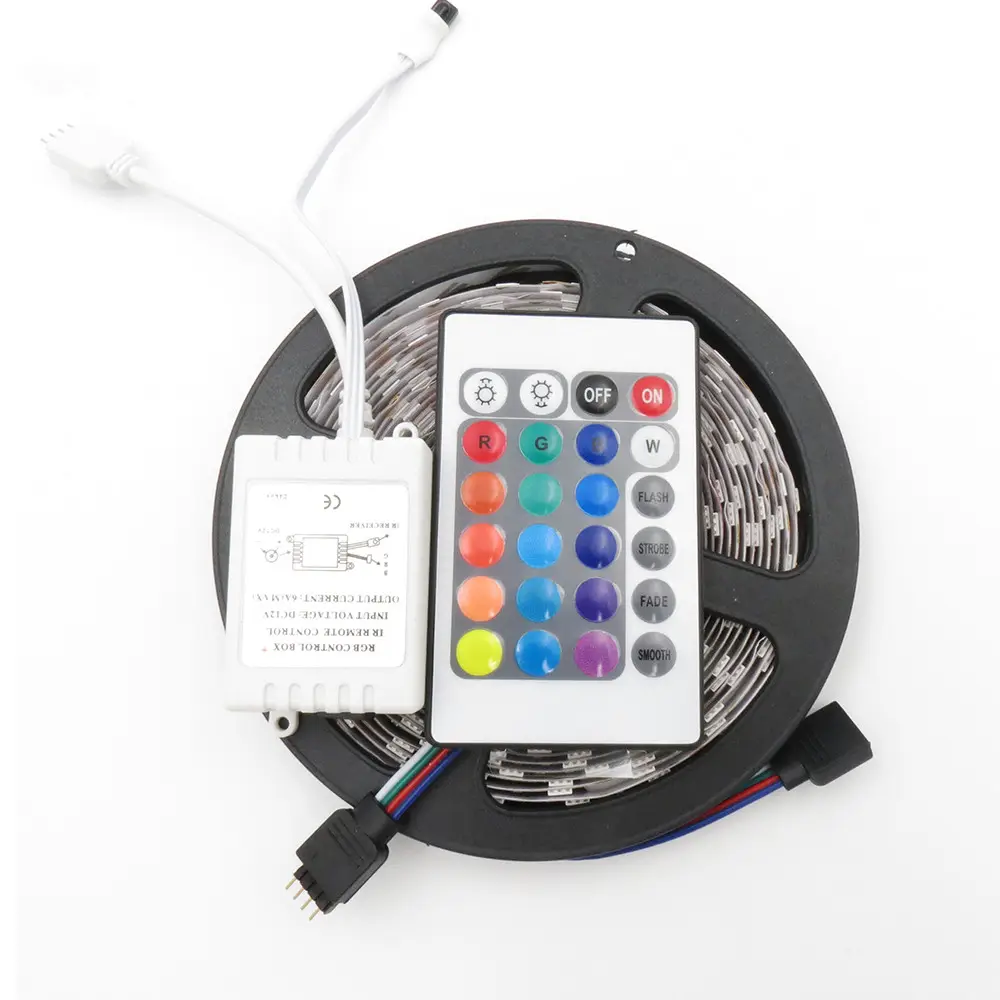 Cinta de diodos Flexible, cinta de luces LED de un solo color, 12V, 5M, 300 Leds, SMD 5050, 2835