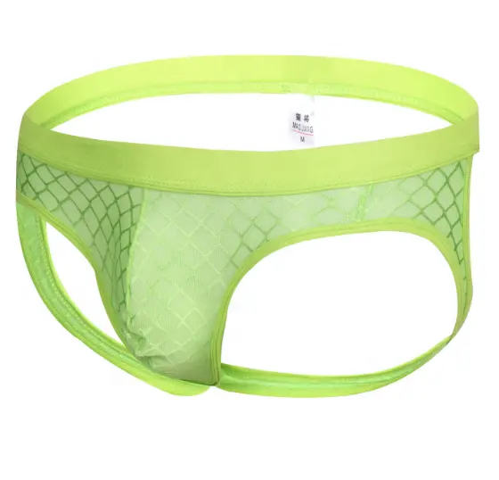 New style wholesale your private label branded homo gay men's see through mesh net sexy hot and comfortable jock strap panties