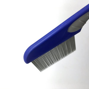 Pettine Antiparassitario con Impugnatura in Plastica Antiscivolo, Denti Lunghi in Acciaio Inox per il Controllo di <span class=keywords><strong>Pidocchi</strong></span>, Zecche e Pulci, per Uso Domestico - Product Image 5