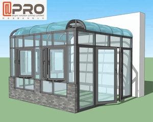 تخصيص المحمولة سونرووم الحديقة الشتوية الألومنيوم الألومنيوم الإطار ادنى الدفيئة تصميم جديد في فصل الشتاء حديقة الشمس غرف - Product Image 2