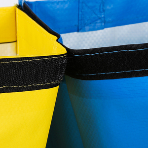 Bolso de jardín rectangular, personalizado, con logotipo impreso, reutilizable, tejido de PP, bolsas de basura