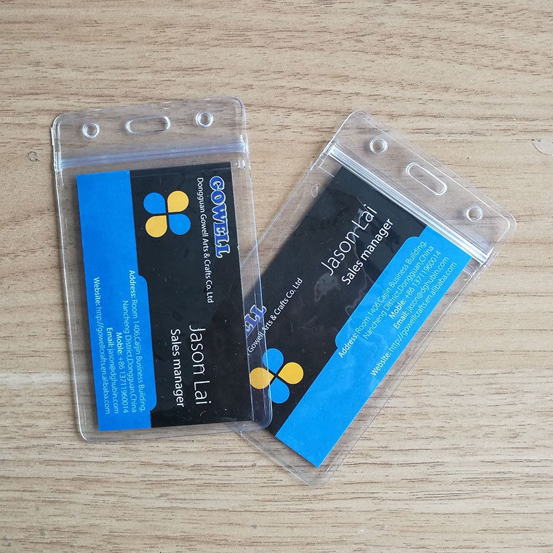 Прозрачный мягкий держатель для карт из ПВХ, вертикальные идентификационные бирки, держатель для значков
