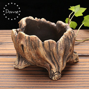 Vaso per Piante Succulente <span class=keywords><strong>Design</strong></span> Tronco d'Albero in <span class=keywords><strong>Cemento</strong></span> - Product Image 6