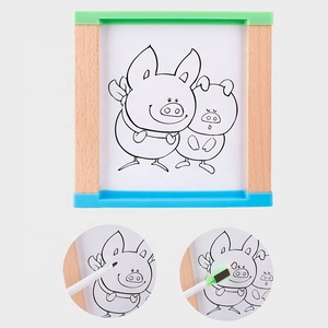 2019 Baby Learning and Playing Educational Wood Multi-function <strong>Puzzle</strong> Toys Wooden Knowledge <strong>Maze</strong> 6 In1Cube Toy - Product Image 6