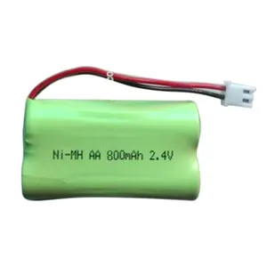 2.4 v 800 mAh ए. ए. nimh बैटरी पैक