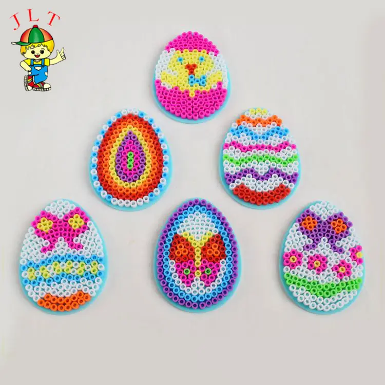 Venda Direta de Fábrica Crianças Intrigante Puzzle Brinquedos Egg Mini Perler Pegboard Beads Diy Ferro Hama Beads Educação Brinquedo Para Crianças