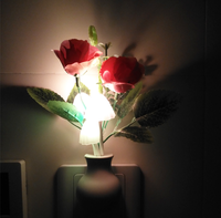 Créatif A Mené Des Lumières De Décoration De Forme De Champignon Prise Lampe De Nuit, Veilleuse Led Plug dans La Lumière