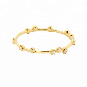 Gemma 925 argento popolare placcato oro moda <span class=keywords><strong>filigrana</strong></span> anelli di diamanti - Product Image 1