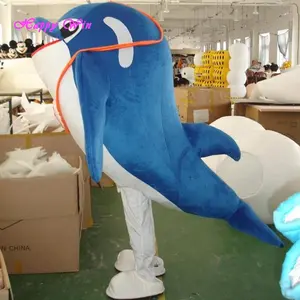 Kualitas tinggi dolphin kostum maskot, lucu dolphin kostum, partai dolphin maskot