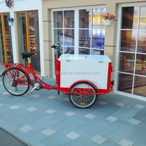 Phía Trước Tải Ba Bánh Ice Cream Bike Cho Doanh Số Bán Hàng