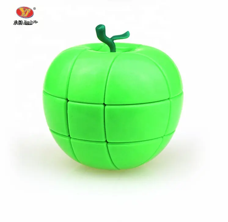 Yongjun Apple Em Forma De Plástico ABS Natal 3D Puzzle Cubos Mágicos Brinquedo Para Crianças Presente Presentes De Natal