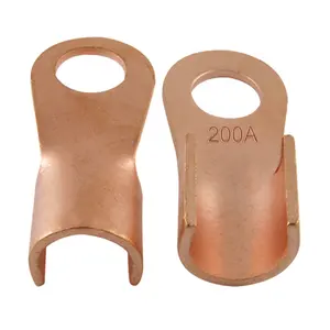 200A Cable Connector Lug Ring Tongue Copper Passing Through Terminal