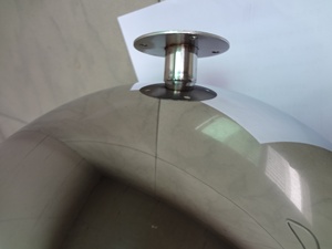 Fontaine en acier inoxydable de caractéristique d'<span class=keywords><strong>eau</strong></span> de jardin vintage de haute qualité personnalisée, boule d'observation, décoration de jardin extérieur à prix d'usine - Product Image 4